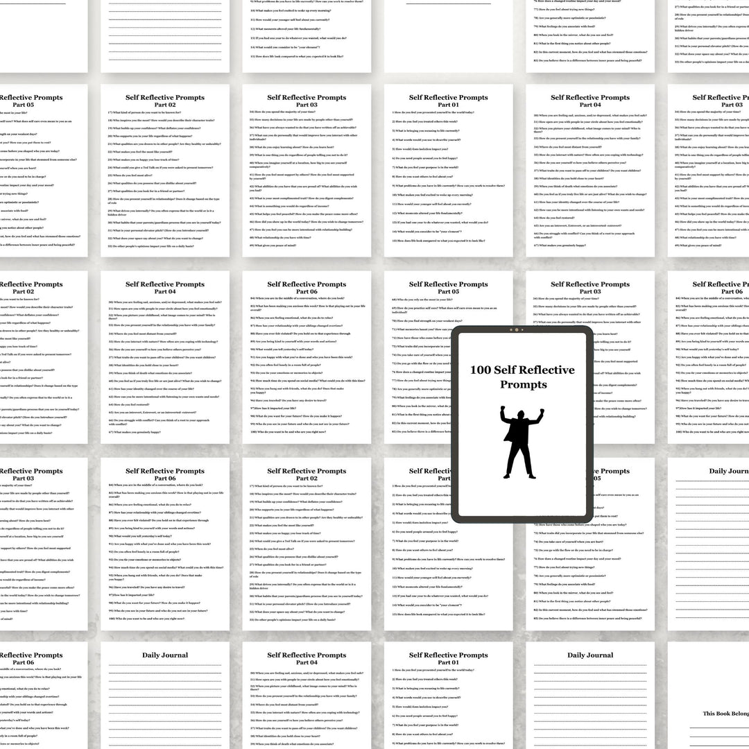 100 Self Reflective Prompts - creazives