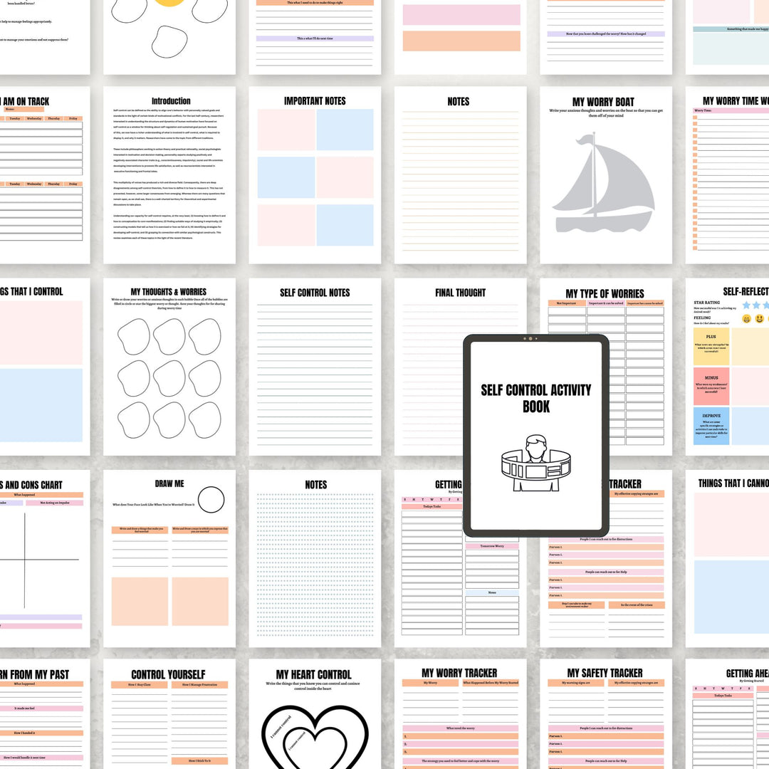 SELF CONTROL ACTIVITY BOOK - creazives
