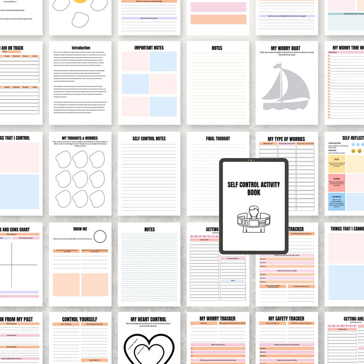 SELF CONTROL ACTIVITY BOOK - creazives