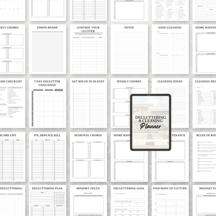 Decluttering and Cleaning Planner - creazives