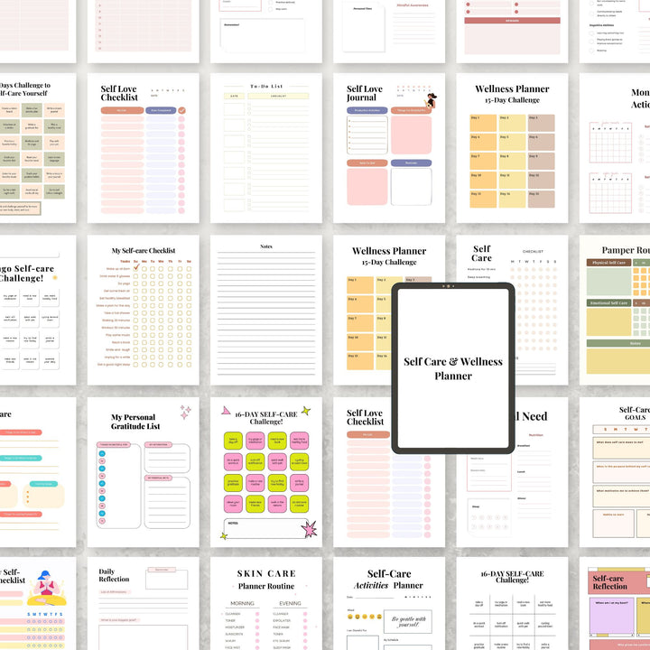 Self Care & Wellness Planner - creazives