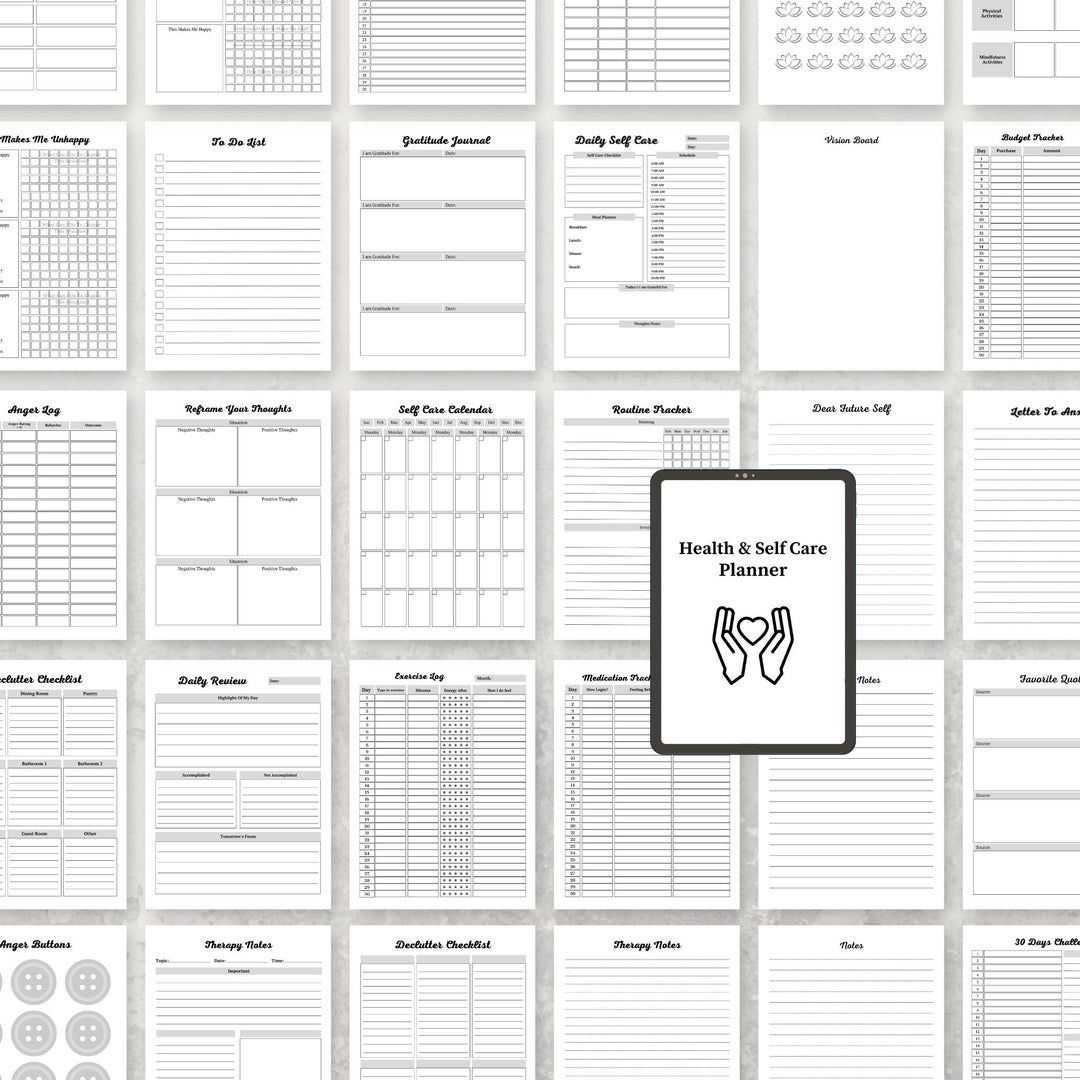 Health & Self Care Planner - creazives