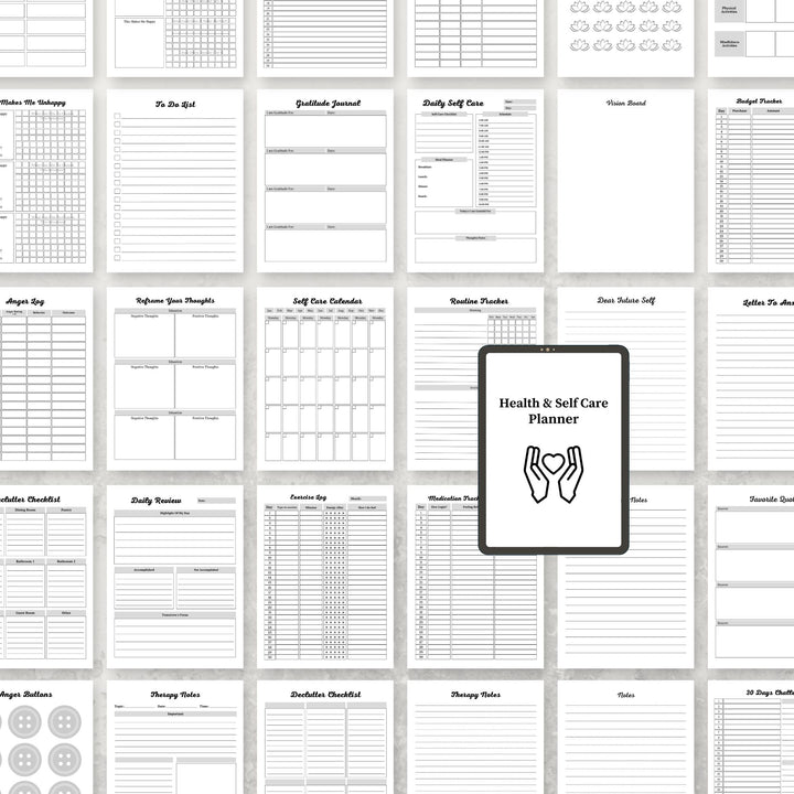 Health & Self Care Planner - creazives