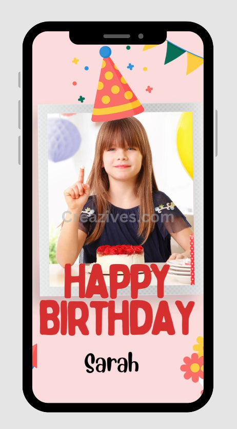 Digital - Happy Birthday Post - Video Personalized Digital Card