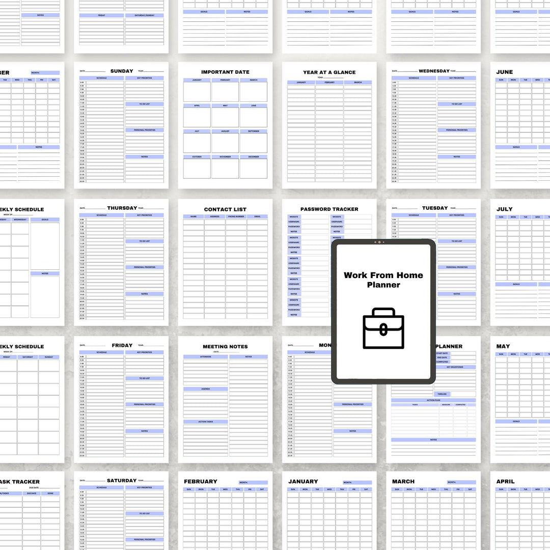 Work From Home Planner