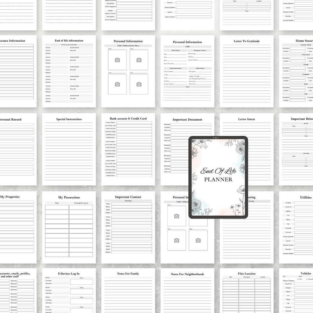 End Of Life Planner