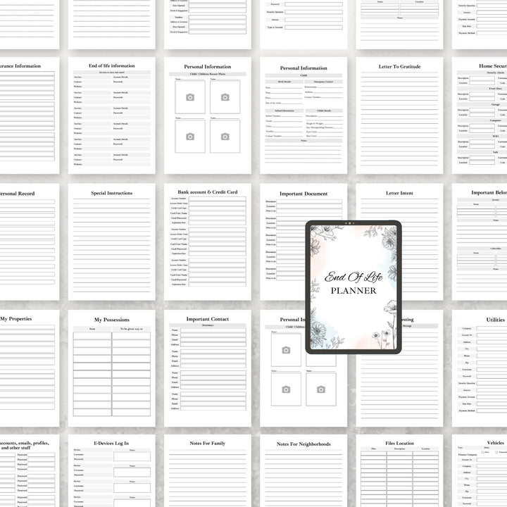 End Of Life Planner