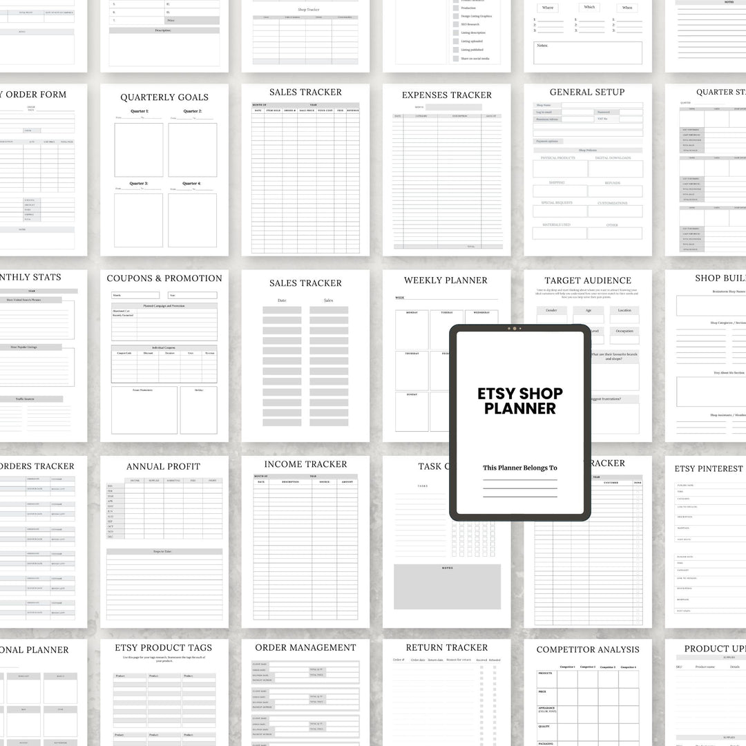 Etsy Shop Planner - creazives