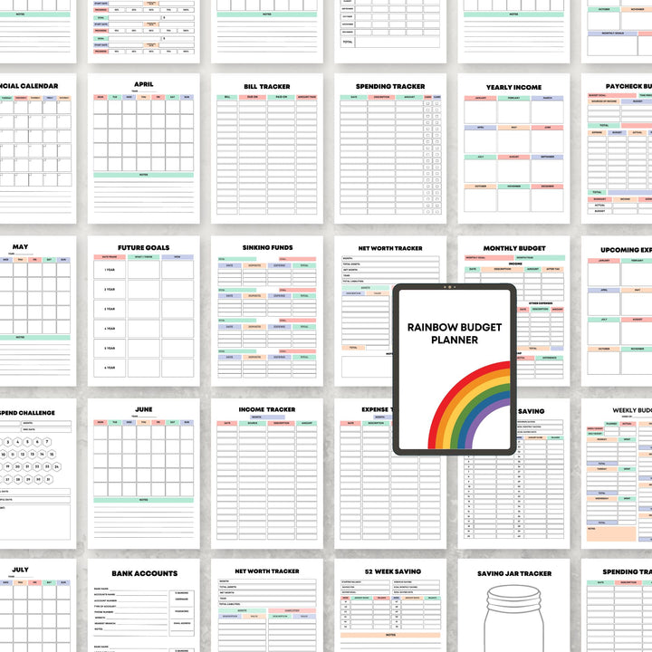 Rainbow Budget Planner