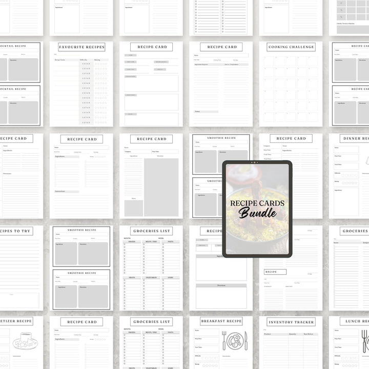 Recipe Cards Bundle - creazives