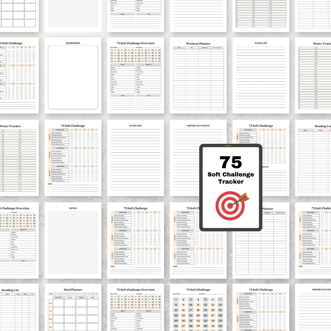 75 Soft Challenge Tracker - creazives