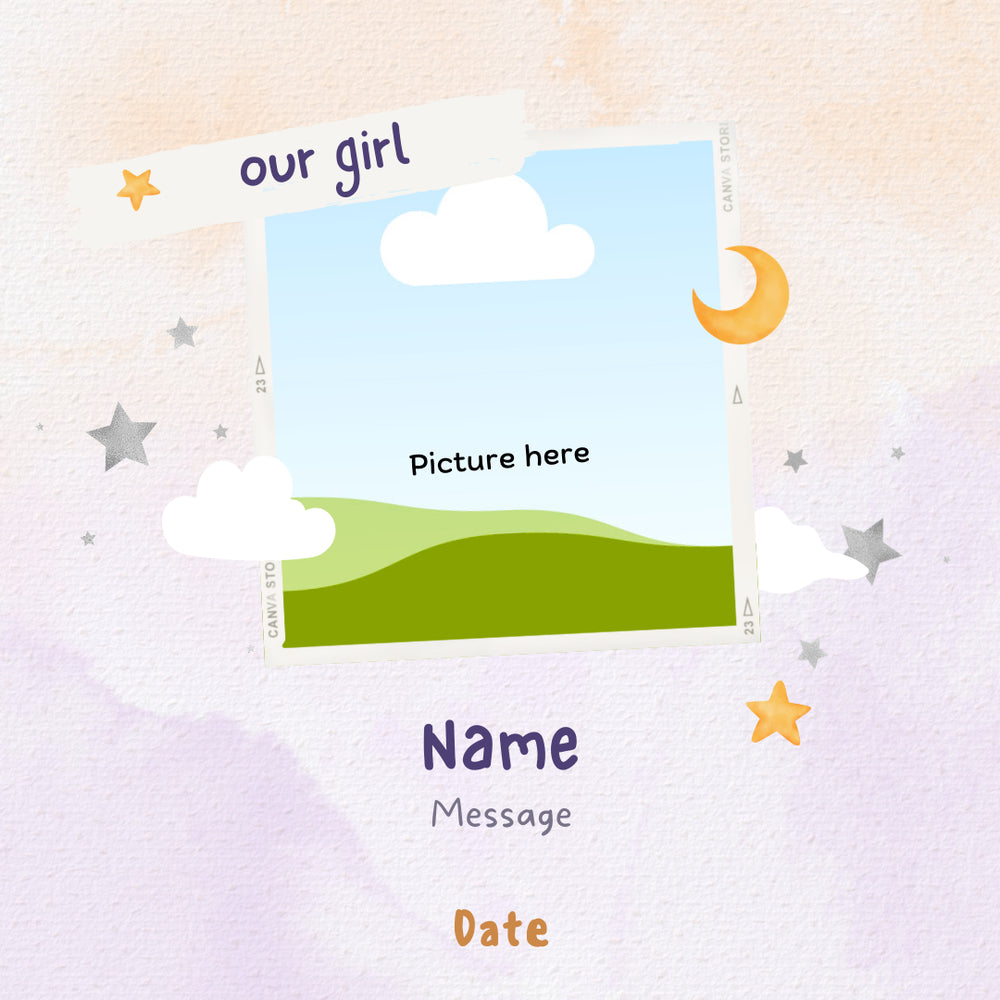 Baby Announcement Post - Image Personalized - creazives