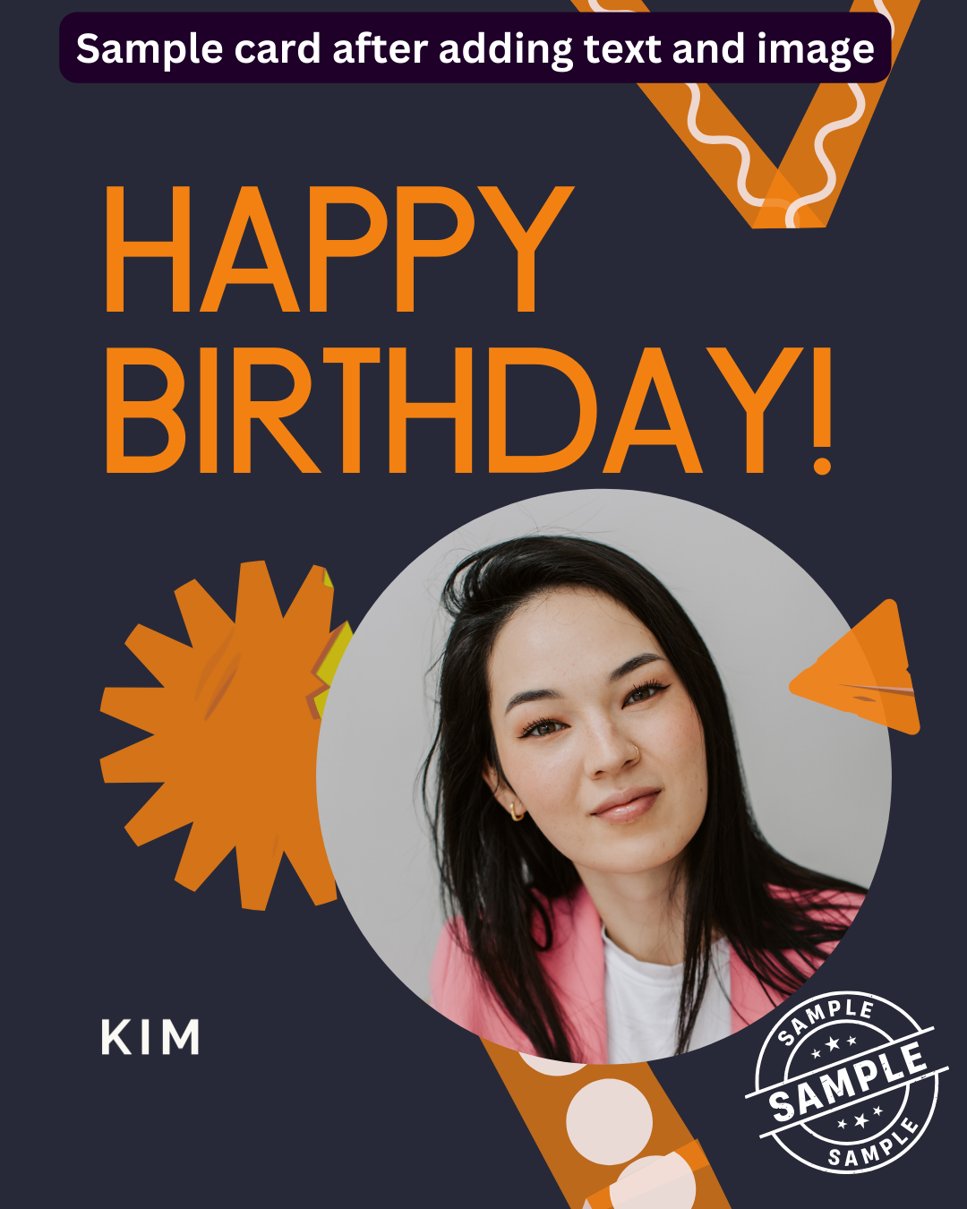 Digital - Happy Birthday Post - Image Personalized