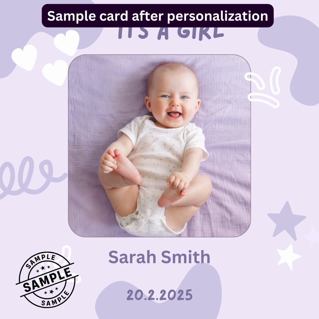 Baby Announcement Post - Image Personalized - creazives