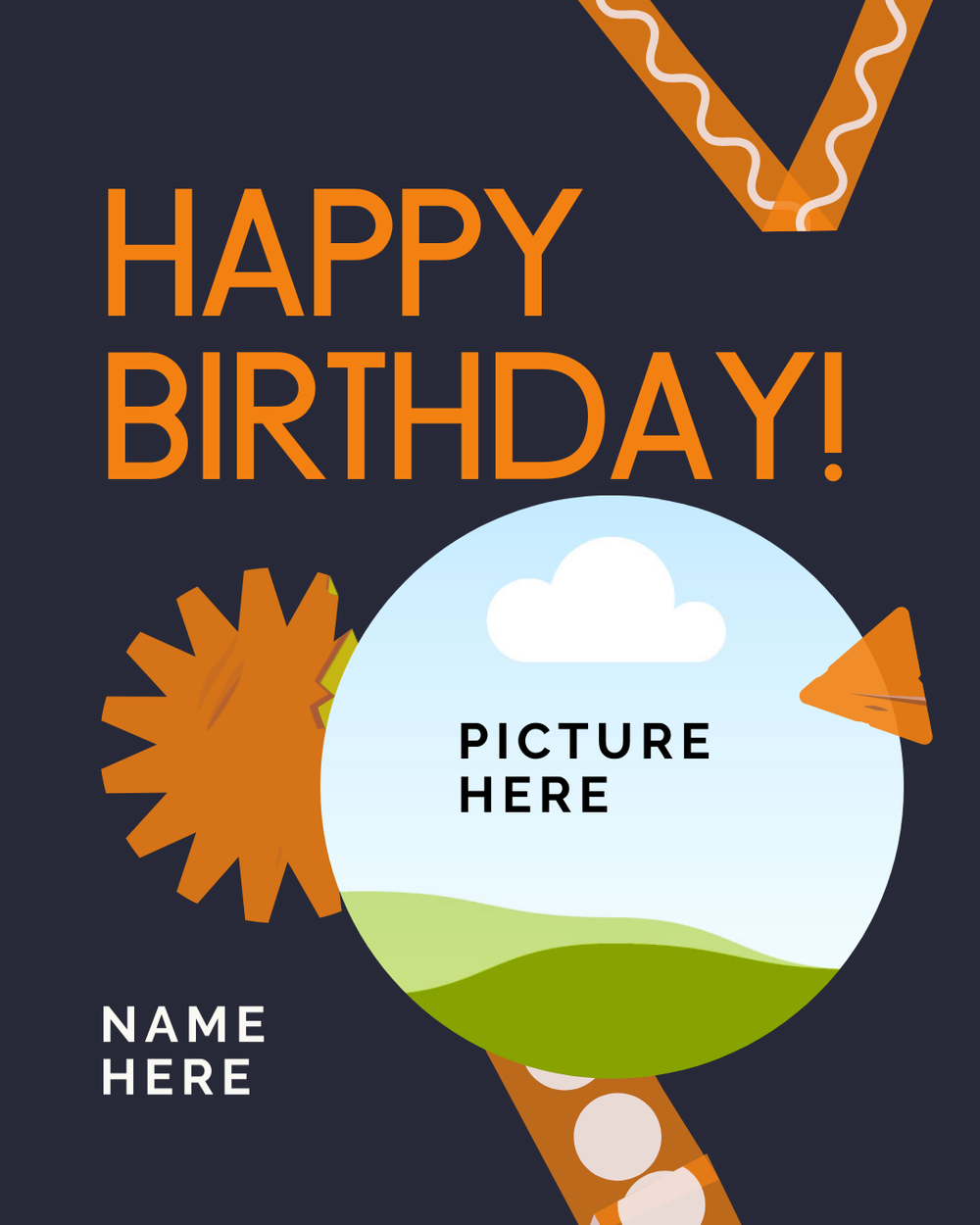 Digital - Happy Birthday Post - Image Personalized