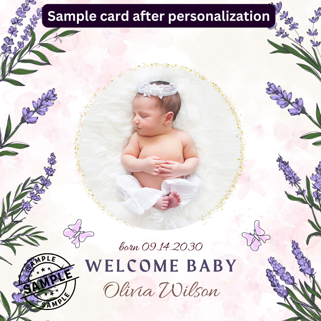 Baby Announcement Post - Image Personalized - creazives