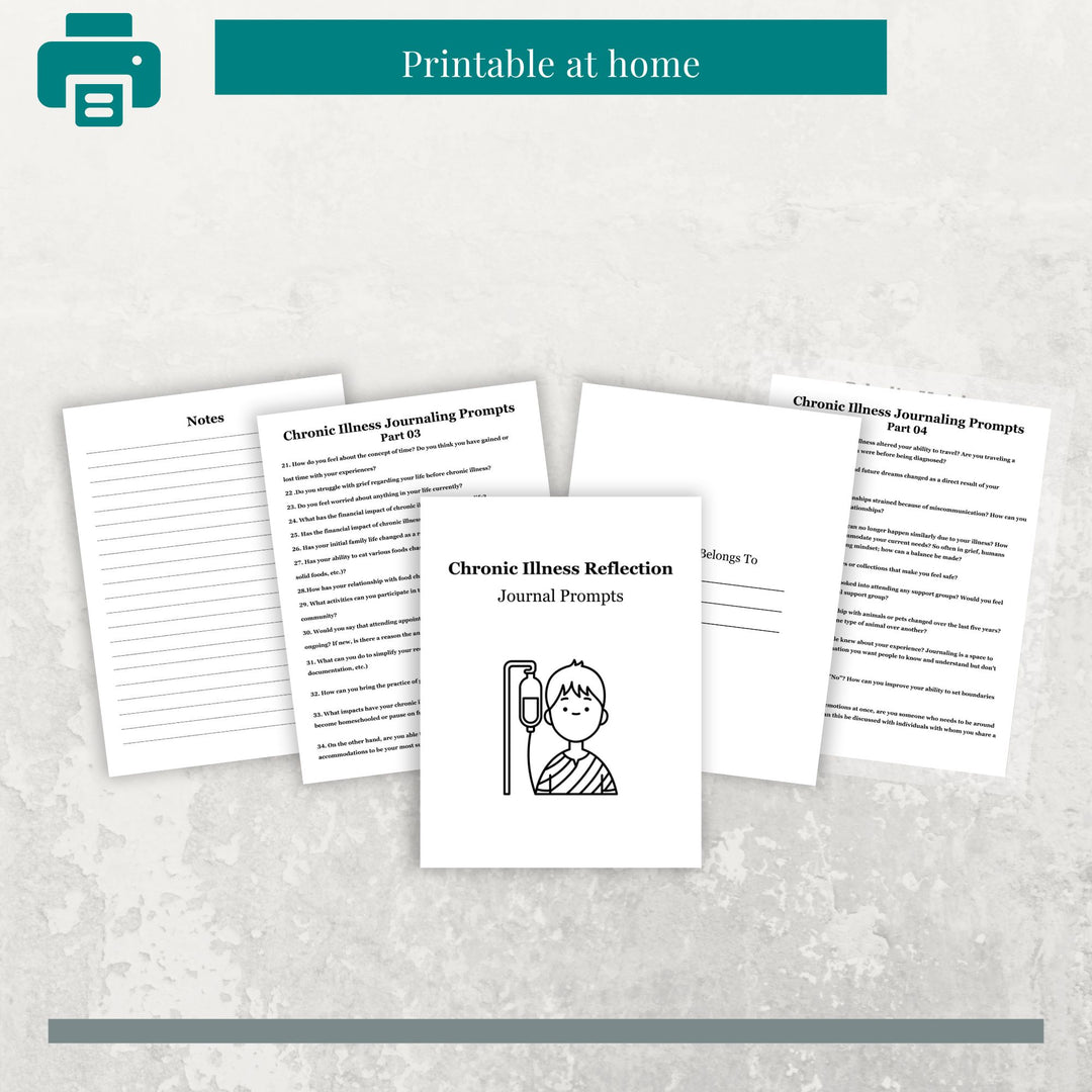 Chronic Illness Reflection Journal Prompts - creazives