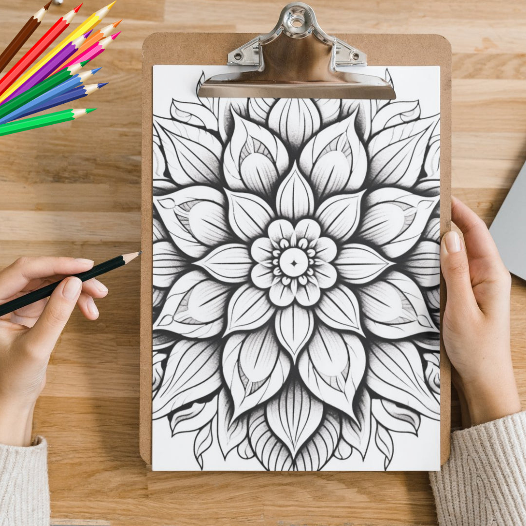 Mandela Coloring Page - Classic 5 - creazives