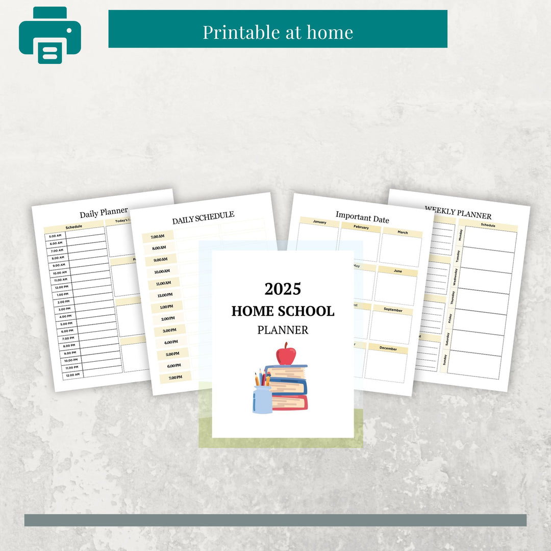 2025 HOMESCHOOL PLANNER - creazives