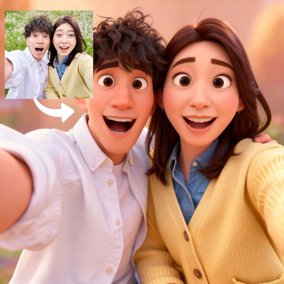 Personalized 3D Cartoon Portrait | Pixar-Inspired Digital Art