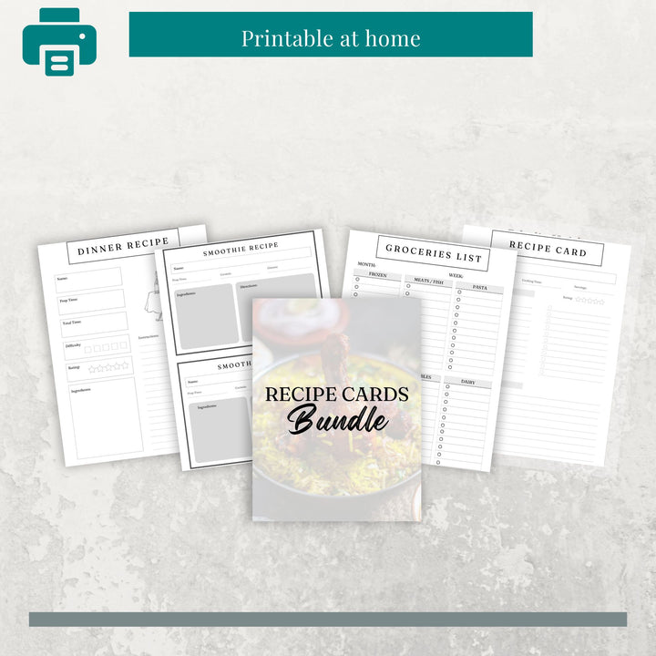 Recipe Cards Bundle - creazives