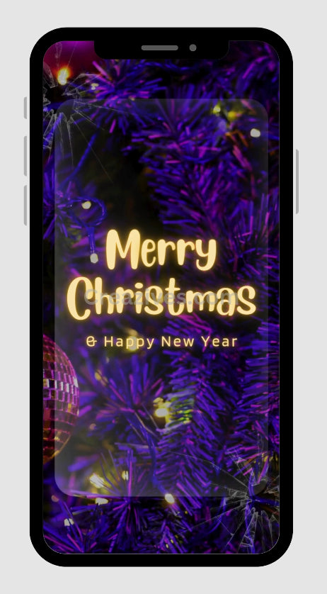 Christmas Greetings Card digital - Post Video - creazives