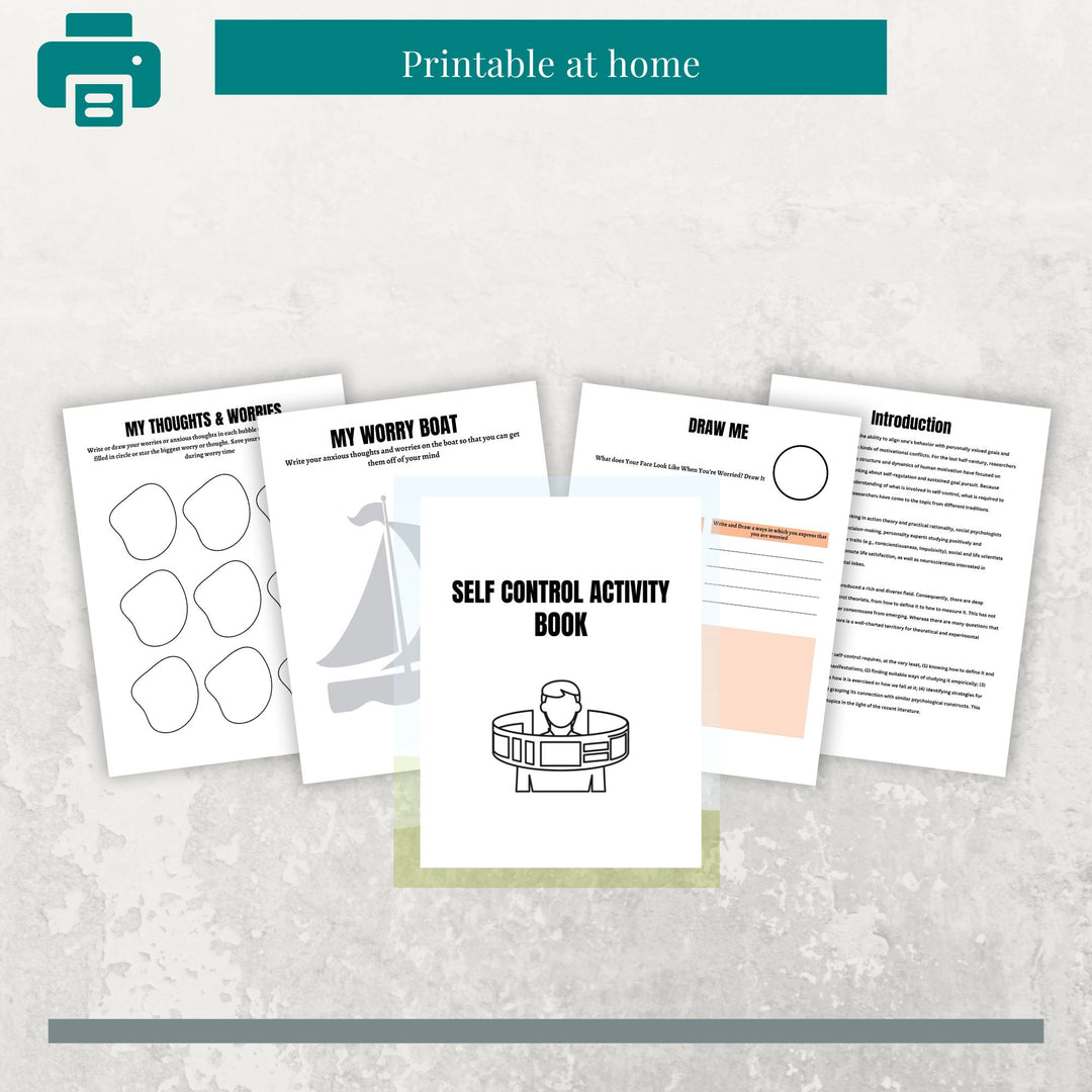 SELF CONTROL ACTIVITY BOOK - creazives
