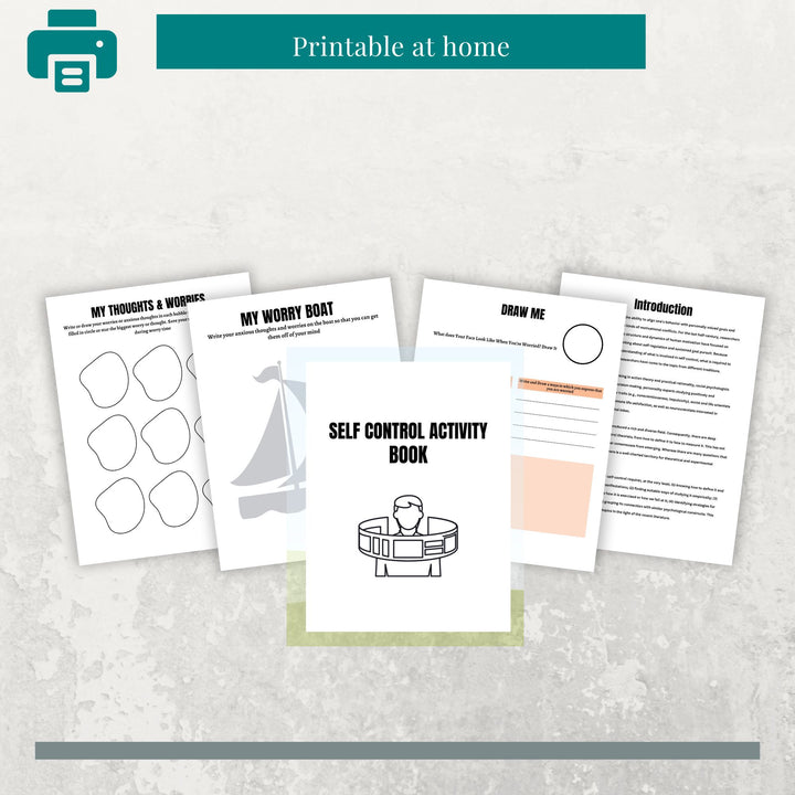 SELF CONTROL ACTIVITY BOOK - creazives