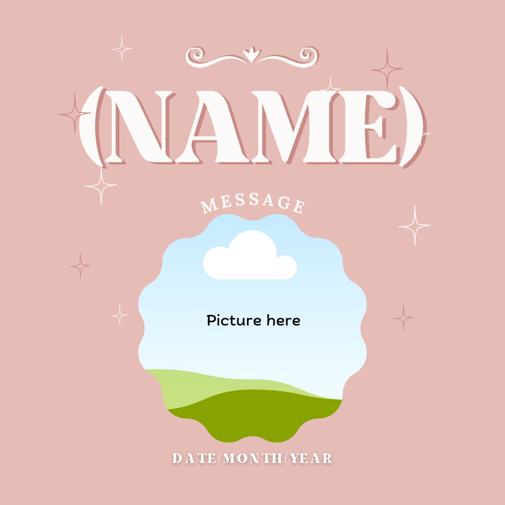 Baby Announcement Post - Image Personalized - creazives