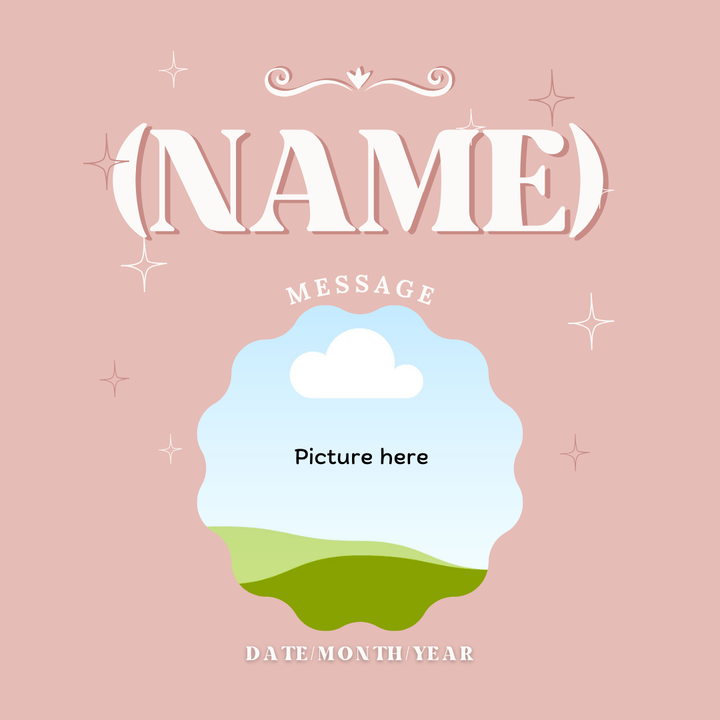 Baby Announcement Post - Image Personalized - creazives