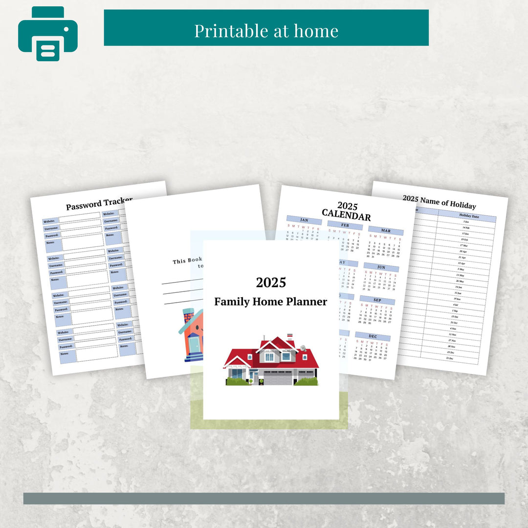 2025 FAMILY HOME PLANNER - creazives
