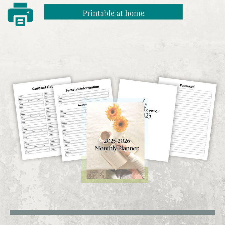 2025-2026 MONTHLY PLANNER - creazives