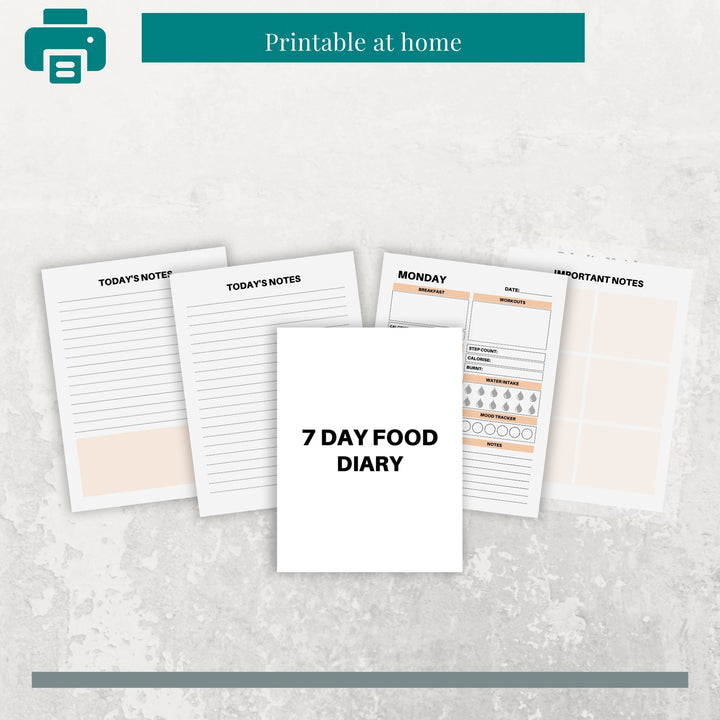 7 Day Food Diary - creazives