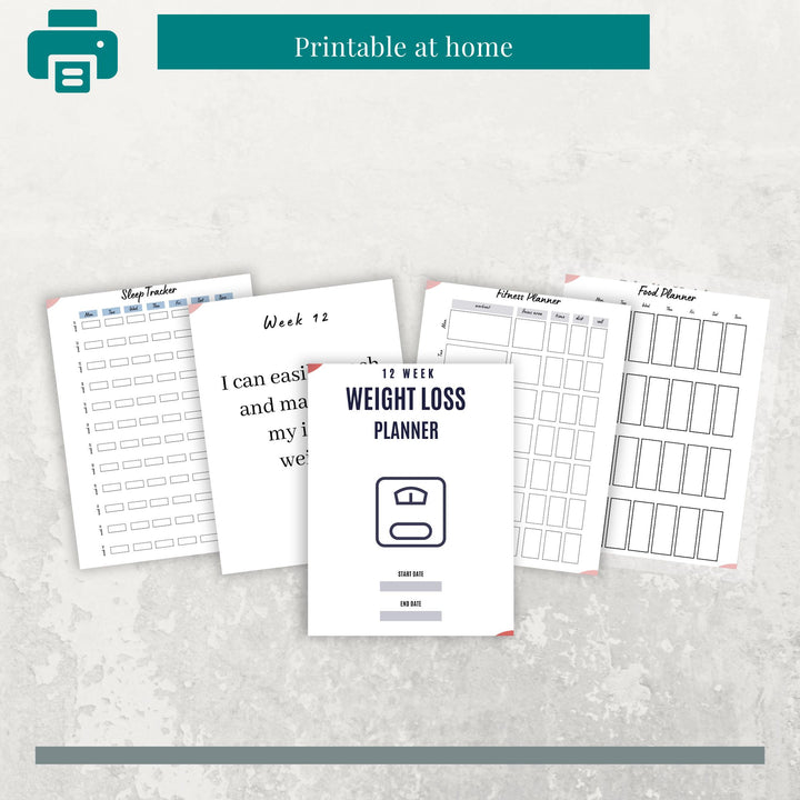 12 Week Weight Loss Planner - creazives