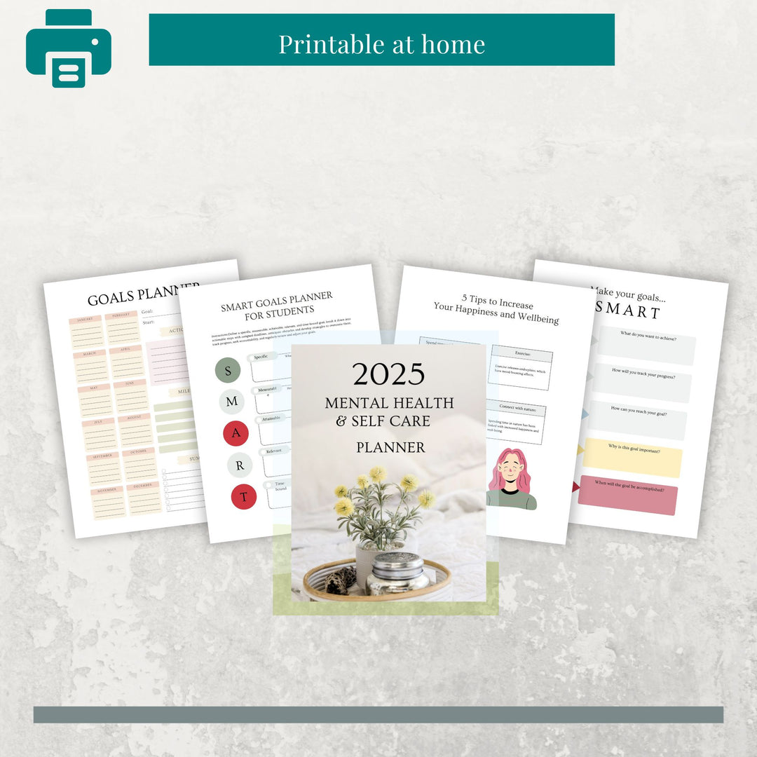 2025 MENTAL HEALTH & SELF CARE PLANNER - creazives