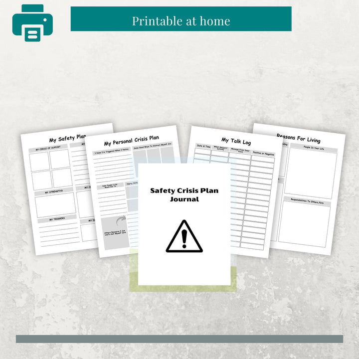 Safety Crisis Plan Journal - creazives