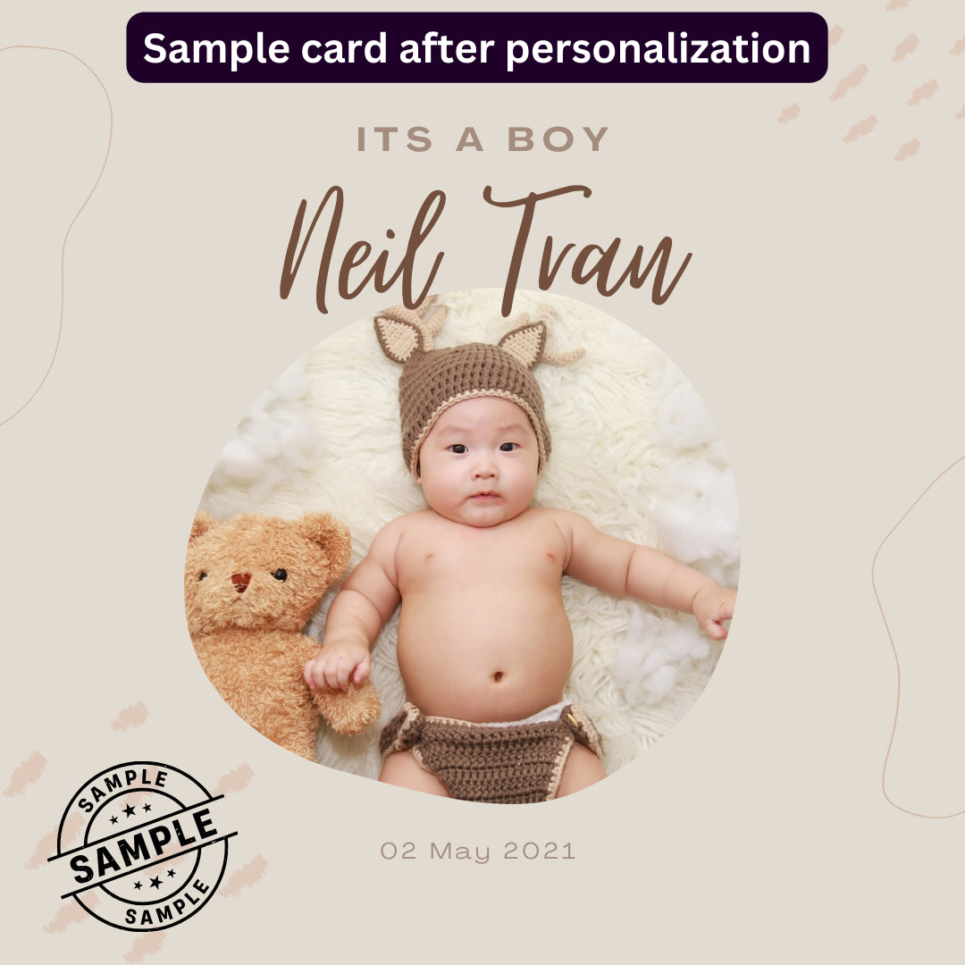Baby Announcement Post - Image Personalized - creazives
