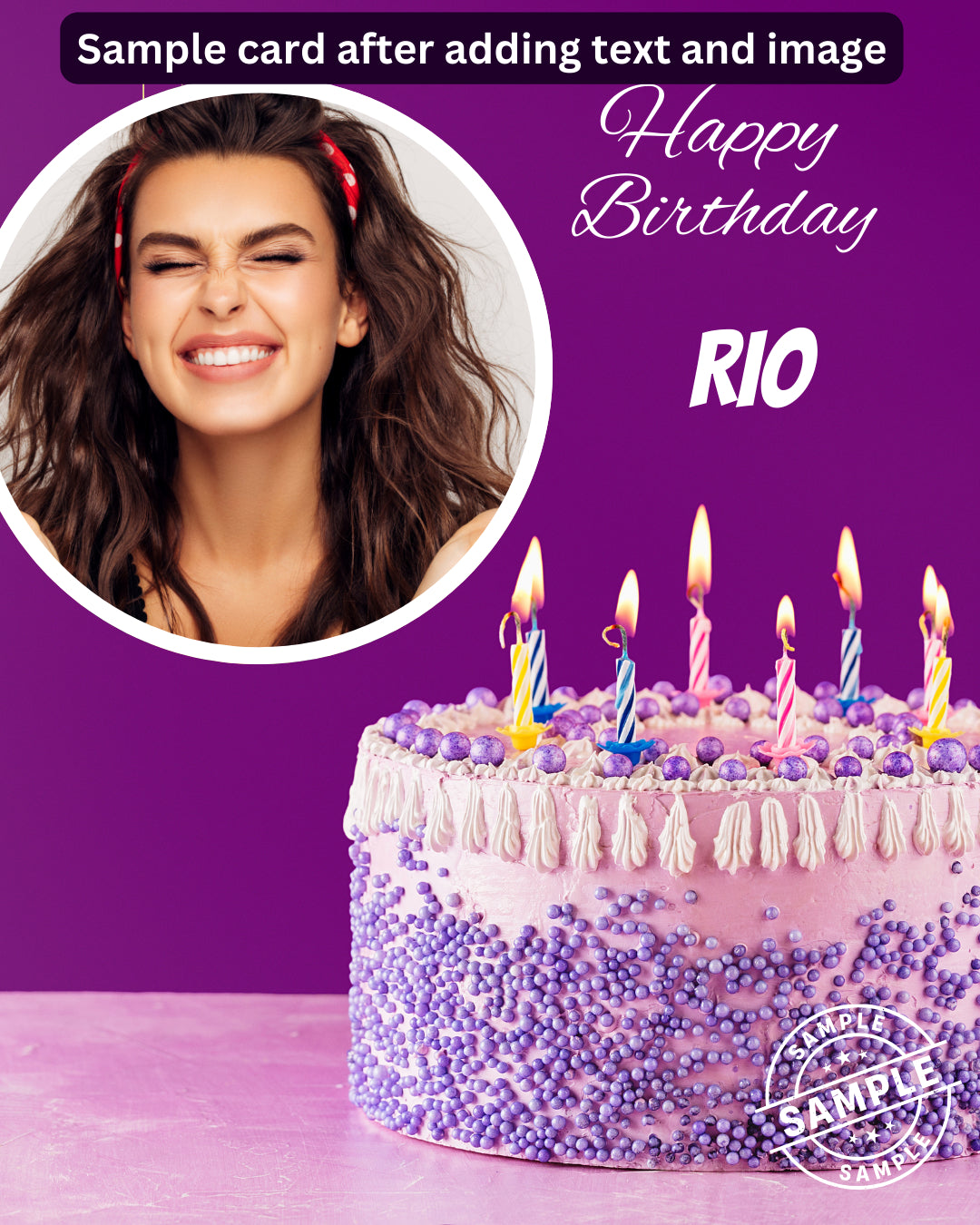 Digital - Happy Birthday Post - Image Personalized