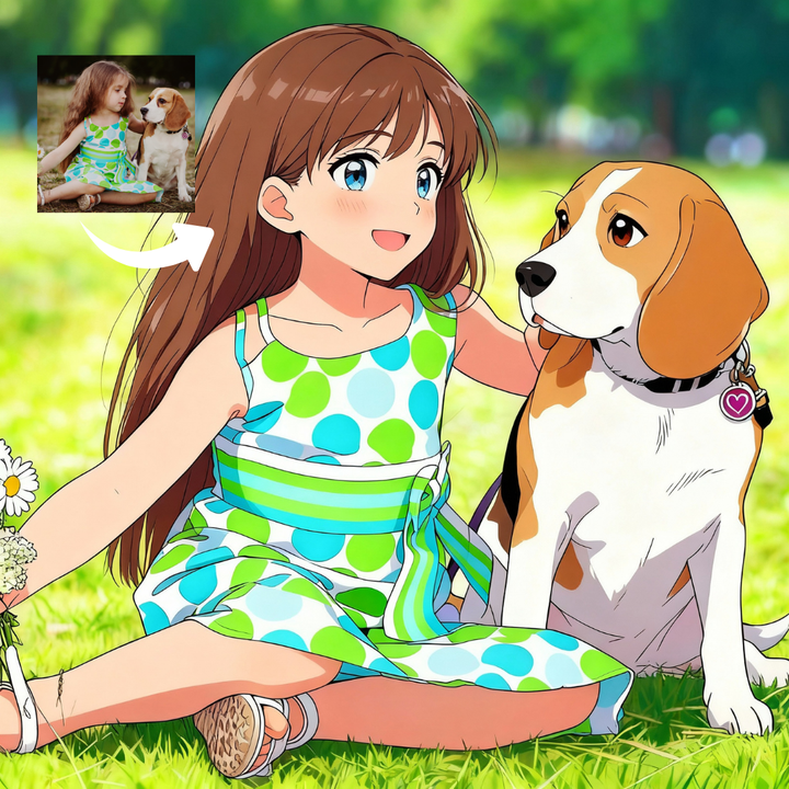 Custom Anime Portrait from Your Photo | Personalized Digital Art
