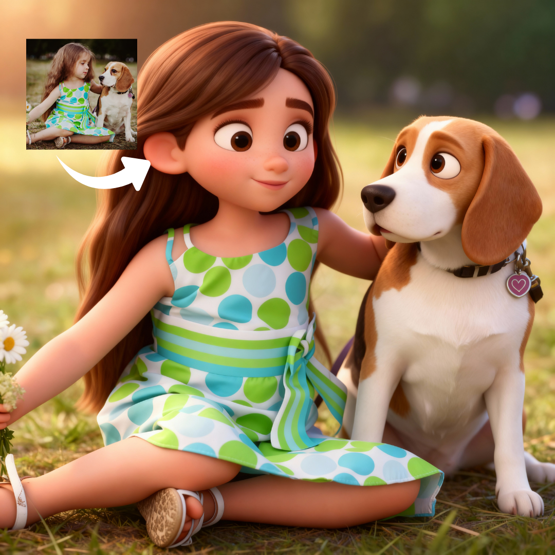 Personalized 3D Cartoon Portrait | Pixar-Inspired Digital Art