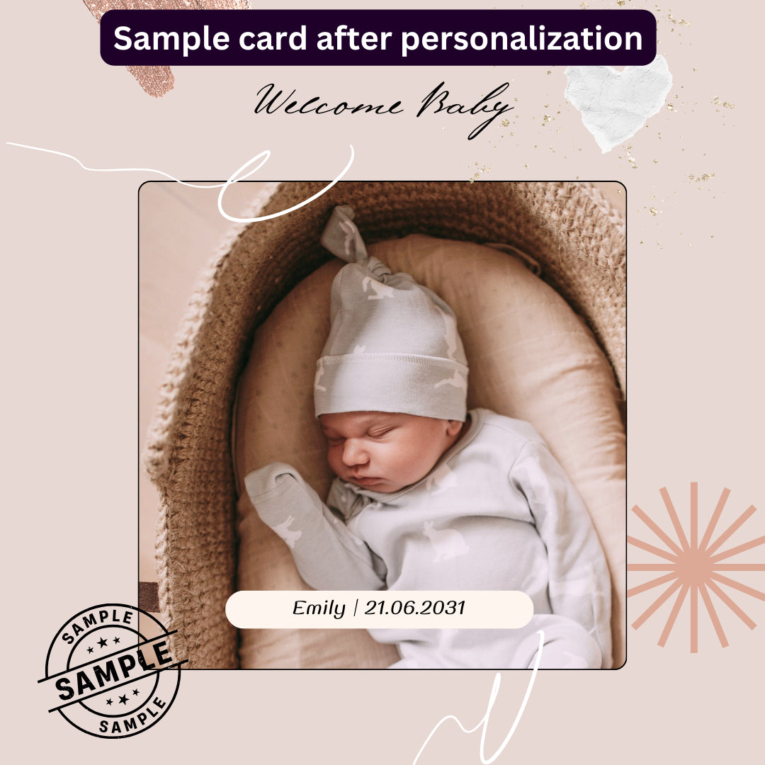 Baby Announcement Post - Image Personalized - creazives