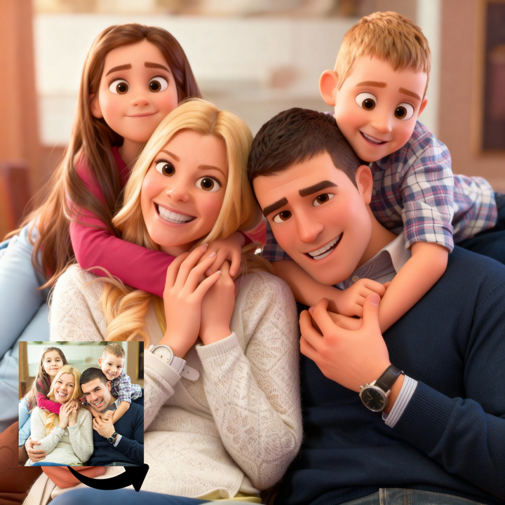 Personalized 3D Cartoon Portrait | Pixar-Inspired Digital Art