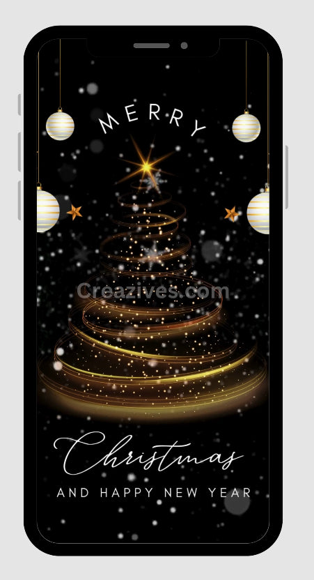 Christmas Greetings Card digital - Post Video - creazives