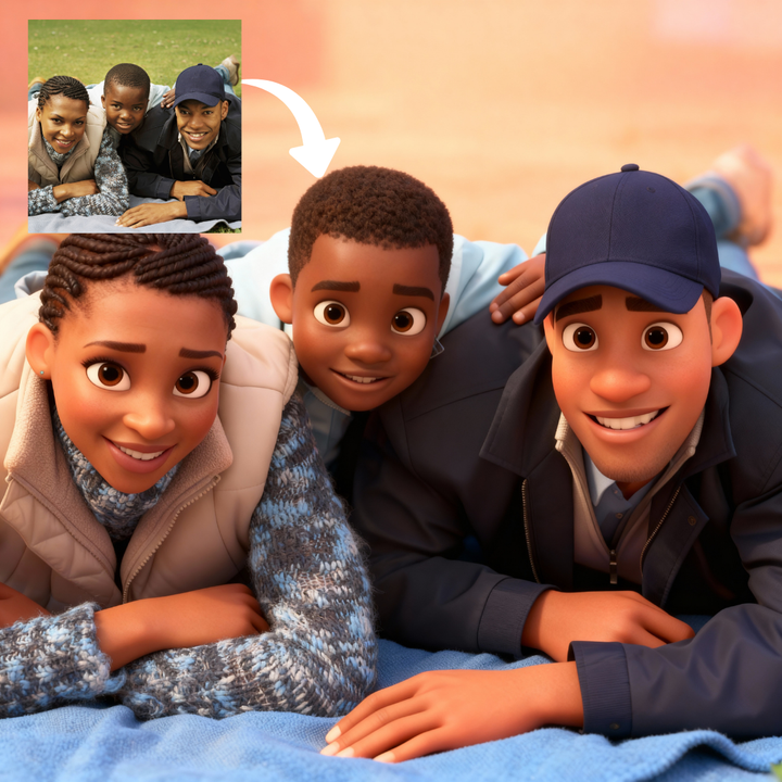 Personalized 3D Cartoon Portrait | Pixar-Inspired Digital Art