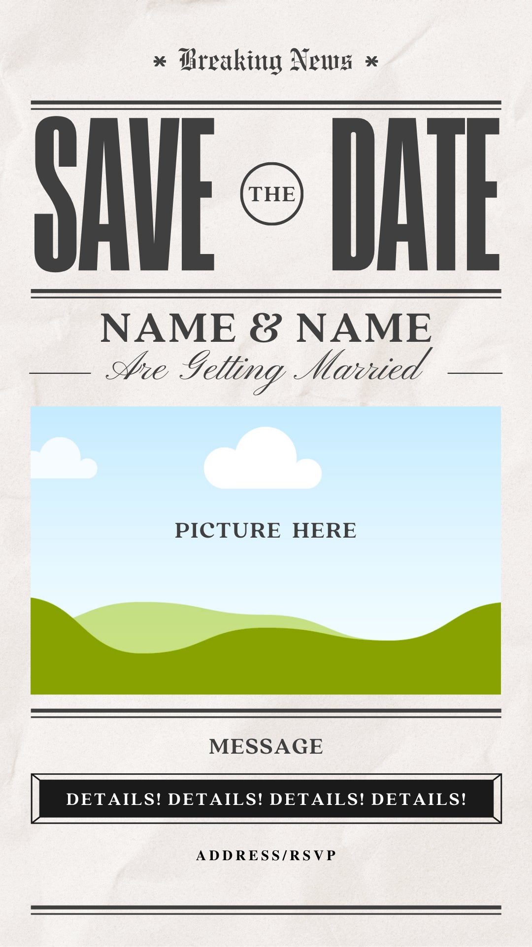 Save The Date Post - Image Personalized - creazives