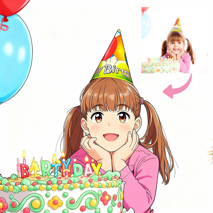 Custom Anime Portrait from Your Photo | Personalized Digital Art