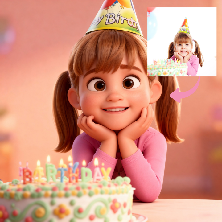 Personalized 3D Cartoon Portrait | Pixar-Inspired Digital Art