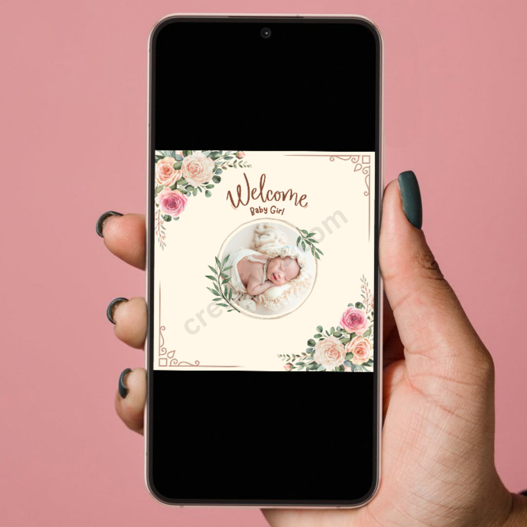 Baby Announcement Post - creazives