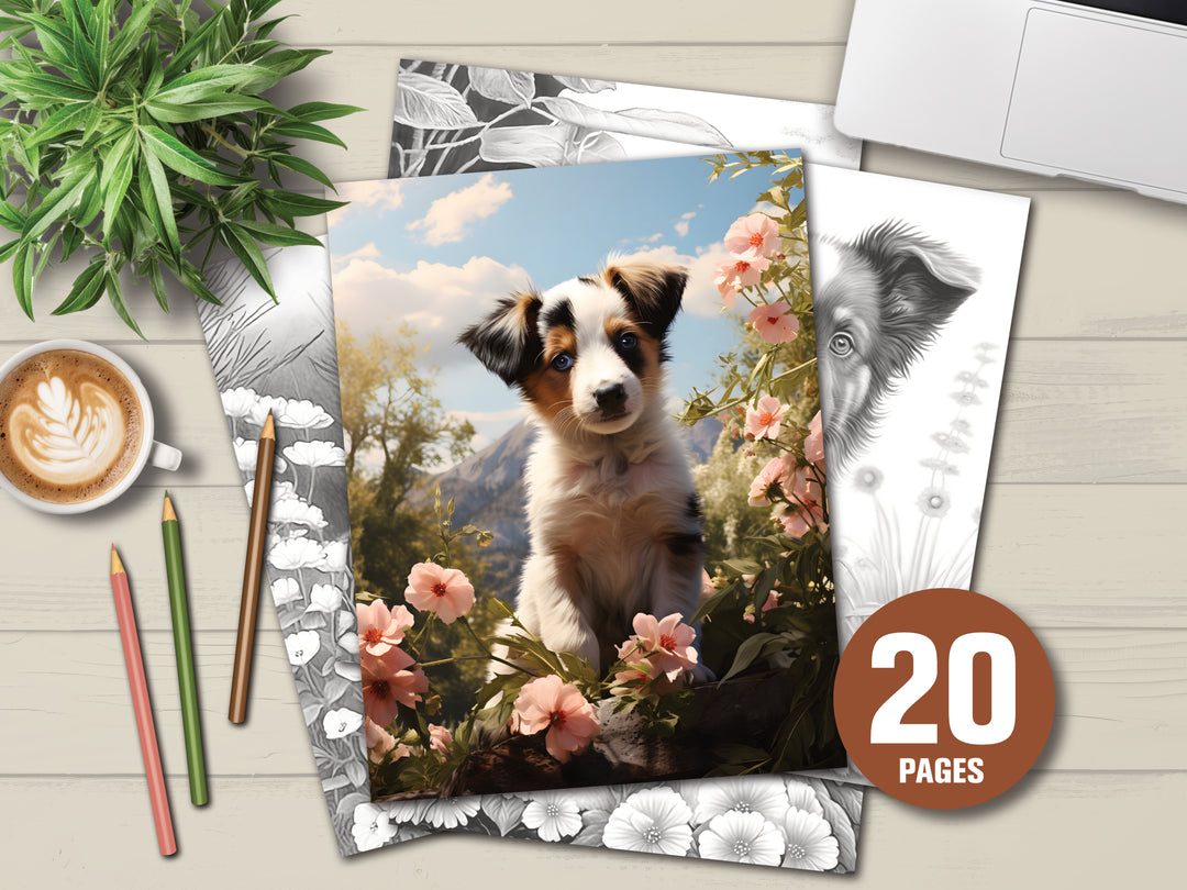 Digital - Baby Dogs Coloring Book