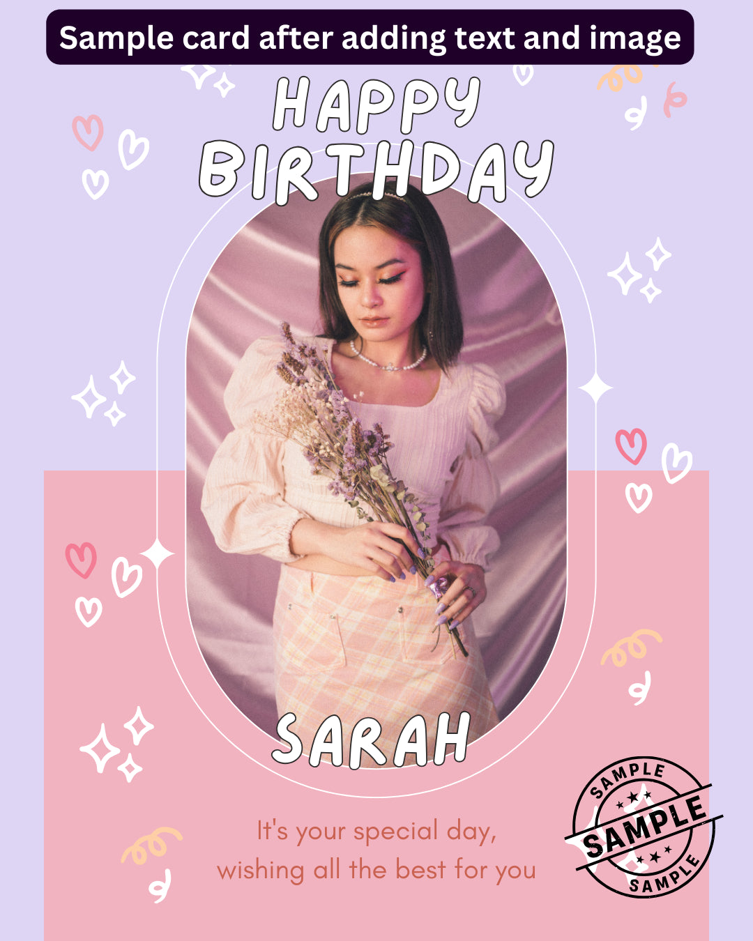 Digital - Happy Birthday Post - Image Personalized